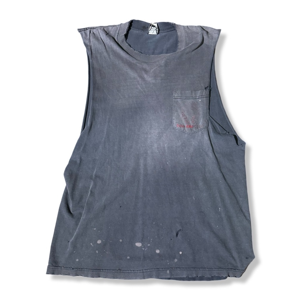 Vintage Chrome Hearts F LA Pocket Faded T Shirt